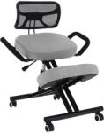 Kondela Scaun ergonomic in genunchi RUFUS Culoare: gri deschis