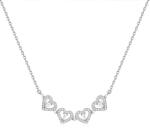 Primal Silver 4 szív mágneses nyaklánc - 2 az 1-ben - Ezüst (NC653486023980-2)