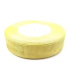  Organza szalag, krémsárga, szélessége: 20 mm. Az ár egy méterre vonatkozik