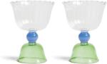 &k amsterdam borospohár készlet tulip green 200 ml 2 db - többszínű Univerzális méret