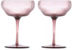 Pols Potten borospohár készlet Pum Coupe Glasses 250 ml 2 db - rózsaszín Univerzális méret