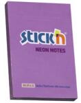 Hopax Notes autoadeziv 76 x 51 mm, 100 file, Stick"n - violet neon (HO-21208)