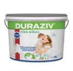 Duraziv Vopsea Lavabila Fara Miros Ecolabel Cu Kauciuc Interior Alba 10l
