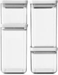 Brabantia tárolóedények készlete fedővel Tasty+ 4 db - szürke Univerzális méret