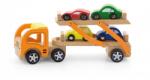 Viga Toys Camion transportor cu 4 masinute, viga (44641) - bekid