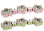 Decorer Set 2 suporturi lumanari lemn multicolor 31x8.5x2 cm (A51.52.39)