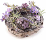 Decorer Set 2 suporturi lumanari Lavanda 16x10.5 cm (A51.54.89)