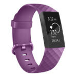 BSTRAP Silicone Diamond (Small) curea pentru Fitbit Charge 3 / 4, purple (SFI008C08)