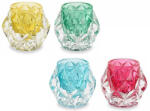 Decorer Set 8 suporturi lumanari sticla 7.5x6.5 cm (A80.20.26)