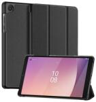 Gigapack DUX DUCIS DOMO tok álló, bőr hatású (aktív FLIP, oldalra nyíló, TRIFOLD, asztali tartó, textil minta) FEKETE Lenovo Tab M8 Gen4 (TB300F) WIFI, Tab M8 Gen4 (TB300X) LTE (GP-154701)