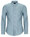 Ralph Lauren Hosszú ujjú ingek CHEMISE COUPE SLIM EN DENIM Kék EU M
