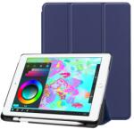 Gigapack Tok álló, bőr hatású (aktív FLIP, oldalra nyíló, TRIFOLD asztali tartó funkció, Apple Pencil tartó) SÖTÉTKÉK Apple IPAD 9.7 (2018), Apple IPAD 9.7 (2017) (GP-78187)