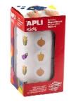 Apli Apli: Fejlesztő matricák, 20mm, zöldség, APLI Kids "Stickers", vegyes minták, 900 etikett/tekercs (19716)