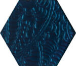 Paradyz My Way Urban Colours Blue Inserto Heksagon 19, 8x17, 1 Decor - furdoszobakiraly