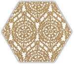 Paradyz My Way Shiny Lines Gold Hexagon Inserto A 19, 8x17, 1 - furdoszobakiraly