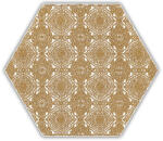 Paradyz My Way Shiny Lines Gold Hexagon Inserto E 19, 8x17, 1 - furdoszobakiraly
