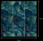 Paradyz Univerzális 3 részes sötétkék üveglap 3x25x75