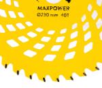 DETOOLZ Disc motocoasa 40T dinti vidia, 230x25.4x2 mm, MaxPower, DZ-MC7003-S001-G01 (DZ-MC7003-S001-G01)