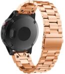 iUni Garmin Fenix 3 / Fenix 5X, kompatibilis szíj, iUni Steel Belt, 26mm, Rose Gold (517150-8011)