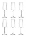 RCR Cristal Set 6 Pahare Cu Picior Pentru Sampanie RCR Cristal Essential E30 30cl Transparent (27287020006) Pahar