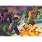 Ravensburger Puzzle Monstri Minecraft, 100 Piese (RVSPC13333) - ookee Puzzle