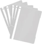 NOKI Dosar A4 din plastic cu sina si perforatii, culoare gri, 50 buc/set Noki PCKDOSPLINGR (PCKDOSPLINGR)