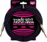 Ernie Ball Braided Straight Straight Inst Cable Purple Black 5, 5 m Drept - Drept Cablu de instrument (P06395)
