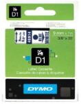 DYMO Bandă de etichete, 9 mm x 7 m, DYMO "D1", alb-albastru