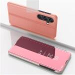  case-66482097631 Samsung Galaxy A16 5G tükör előlapos rózsa arany TPU Flip tok (case-66482097631)