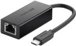 UGREEN 30287 USB-C / RJ45 Ethernet 10/100 Mbps external adapter fekete (UGR1787)