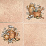 Gekkofix Öntapadós csempe fólia - tapéta - Agyagbarna csempe (45 cm szélesség) (55710)