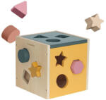 Petite&Mars Cub de activitati, Petite&Mars, Gravity Wood of Mars, Cu 12 piese, 12 luni+, Multicolor (610730)