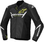 Alpinestars Geacă din piele moto Alpinestars Faster 3 Airflow negru-alb-galben (AIM100-1068)