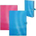 ErichKrause Dosar cu buton Erich Krause - Glossy Bubble Gum, A4, 3 buzunare, albastru (54901)