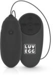 LUV EGG - ou vibrator cu acumulator, purtabil, cu telecomandă radio (negru)