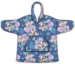  Disney Lilo és Stitch, A csillagkutya Hibiscus belebújós plüss polár takaró, poncsó 3-6 év (AYM077094) - szukits