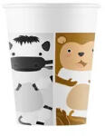 Procos Állatos Zoo papír pohár 8 db-os 200 ml FSC (PNN96599)
