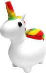Black Sheep Bong silicon Unicorn Rasta alb 12cm