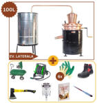 Fabricadetuica [Pachet Promo] Gospodarul Priceput, Cazan 100 Litri Praktik + Accesorii