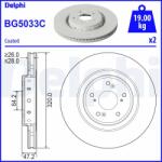 DELPHI Disc frana DELPHI BG5033C (BG5033C) - automobilus