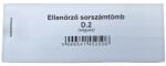  Nyomtatvány ellenõrzõ sorszámtömb D2 100 lapos 118x40 mm 2 szelvényes vegyes 30 tömb/csomag (D.2/MIX) - tonerpiac