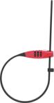 ABUS Combiflex Speciális zárható húzókábel acél maggal, 45 cm hosszú kábel, piros