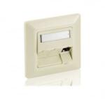 Equip Keystone fali aljzat 3 port, Cat6, UTP, fehér (760304) (760304)