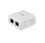 Equip fali aljzat 2 port, Cat5e, UTP, fehér (235114) (235114)