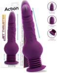 Action Booster Ultra Jet Thruster Vibrator with Powerfull Suction Cup Purple