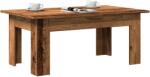 vidaXL dohányzóasztal régi fa 100x60x42 cm gépelt fa (855958)