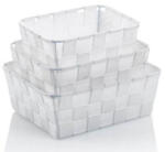 KELA Set de coșuri de depozitare din 3 piese Kela Alvaro, alb - efistore - 77,99 RON