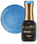 LUXORISE Rubber Base Luxorise Sparkling Collection, Resort Blue 15 ml (TBY-L5387)