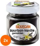 BIOVEGAN Set 2 x Vanilie Bourbon BIO Macinata, 15 g, Biovegan