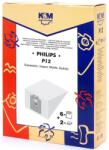 K&M Sac Aspirator Philips Sydney, Hartie, 6 x Saci + 2 Filtre, K&M (DUSTBAG-P12-PAP-K&M)